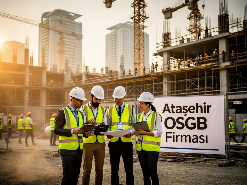 Ataşehir'de saha denetimi yapan iş güvenliği uzmanı