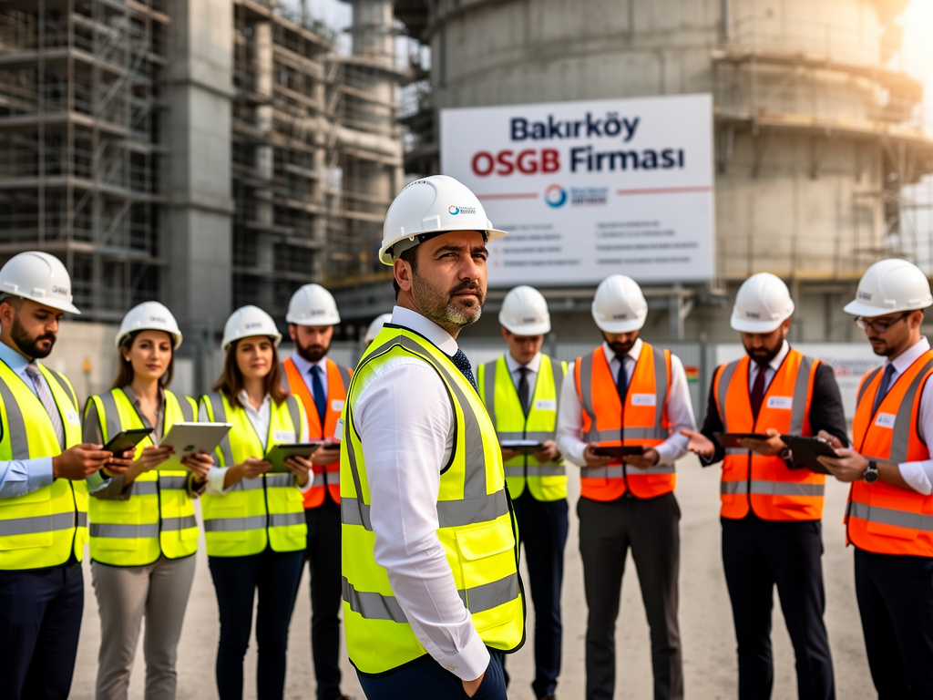 Bakırköy'de saha denetimi yapan iş güvenliği uzmanı