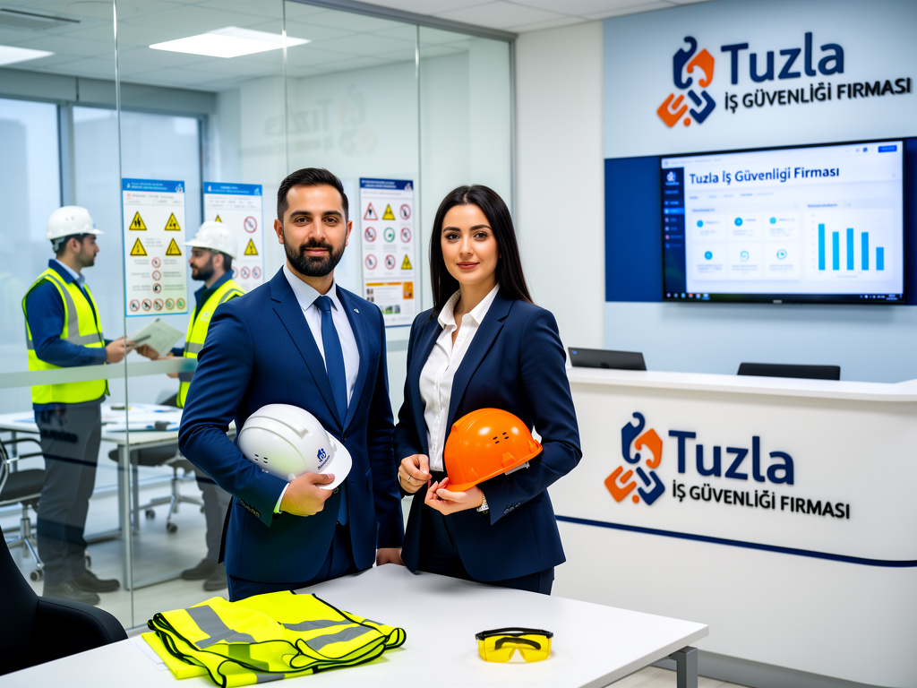 Tuzla'de saha denetimi yapan iş güvenliği uzmanı